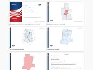 Livingston County, New York Editable Map Pack