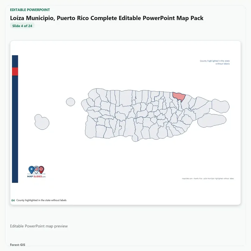 Loíza Municipio, Puerto Rico Editable Map Pack - Image 4