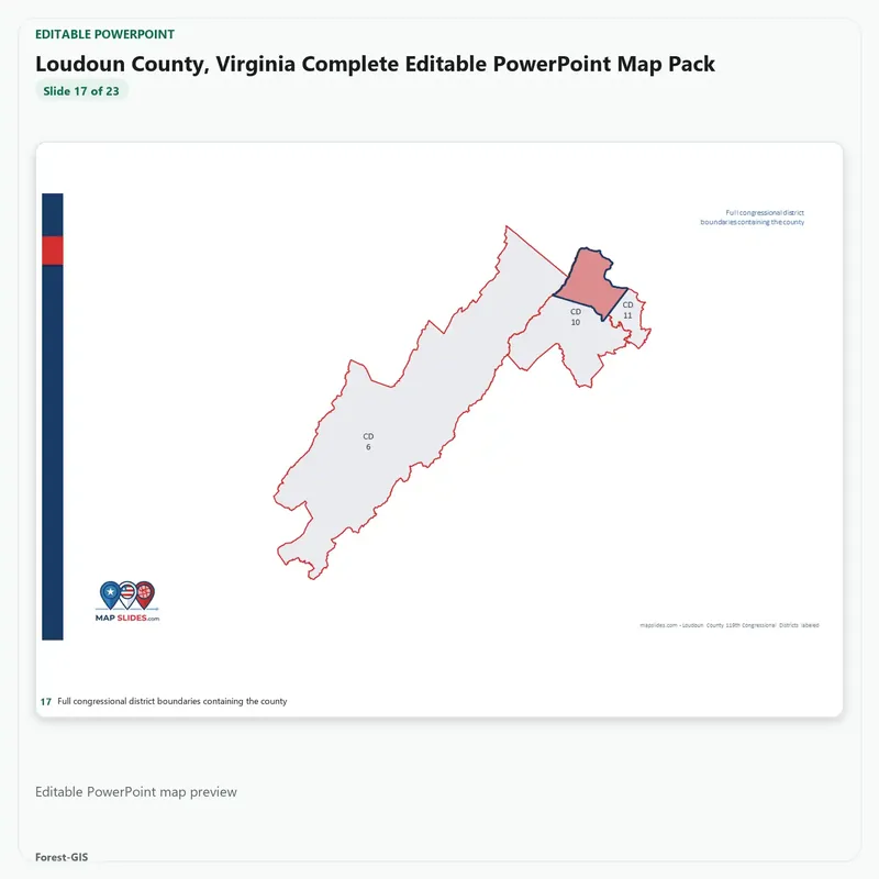 Loudoun County, Virginia Editable Map Pack - Image 5