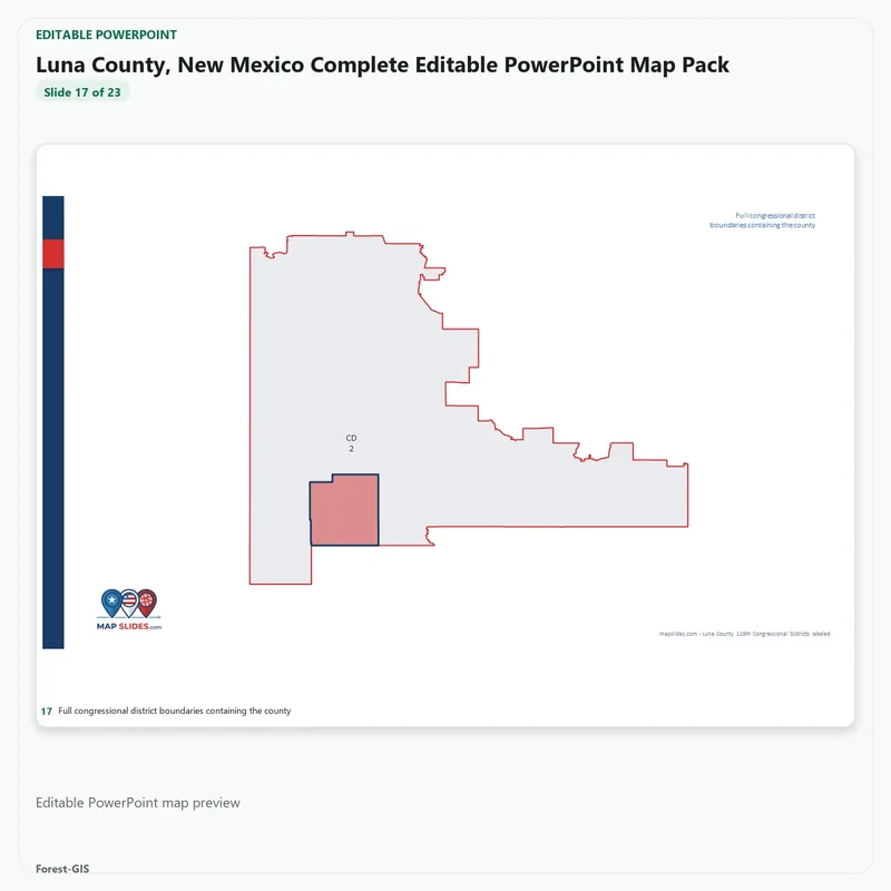 Luna County, New Mexico Editable Map Pack - Image 5