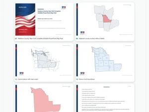 Madison County, New York Editable Map Pack