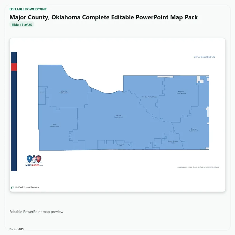 Major County, Oklahoma Editable Map Pack - Image 5