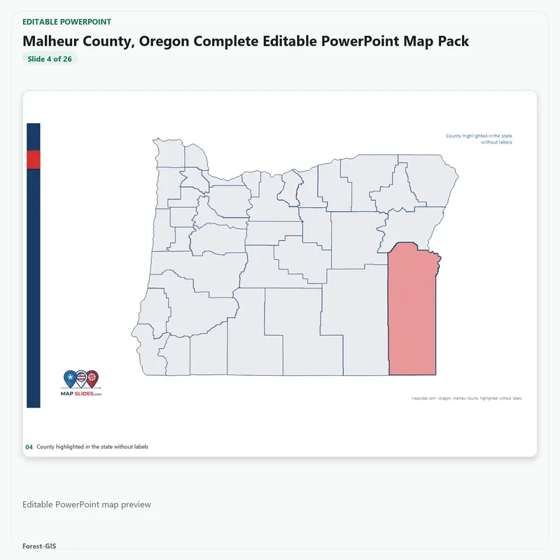Malheur County, Oregon Editable Map Pack - Image 4