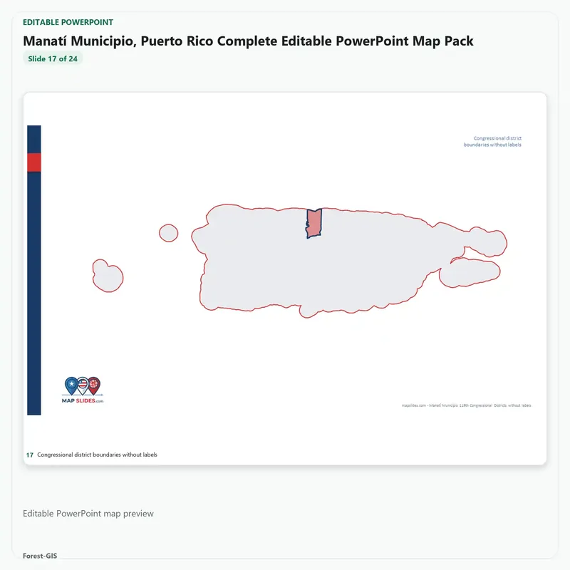 Manatí Municipio, Puerto Rico Editable Map Pack - Image 5