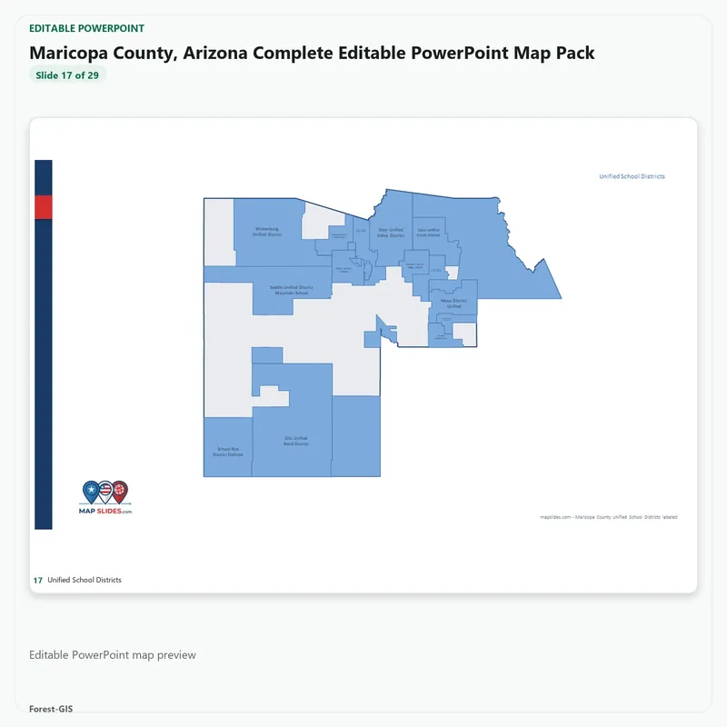 Maricopa County, Arizona Editable Map Pack - Image 5