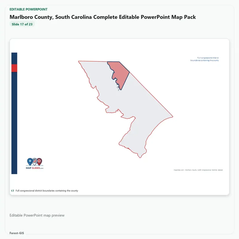 Marlboro County, South Carolina Editable Map Pack - Image 5