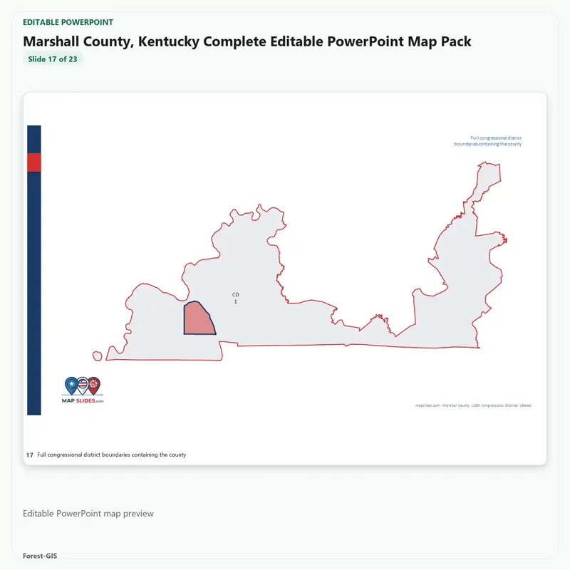 Marshall County, Kentucky Editable Map Pack - Image 5