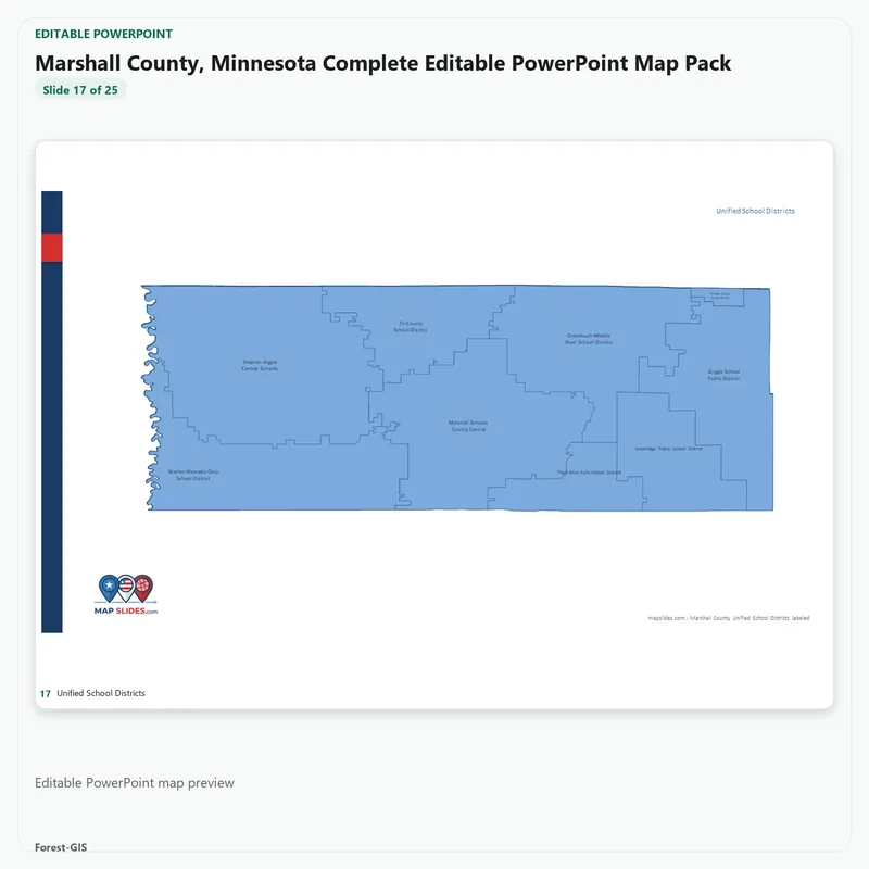 Marshall County, Minnesota Editable Map Pack - Image 5