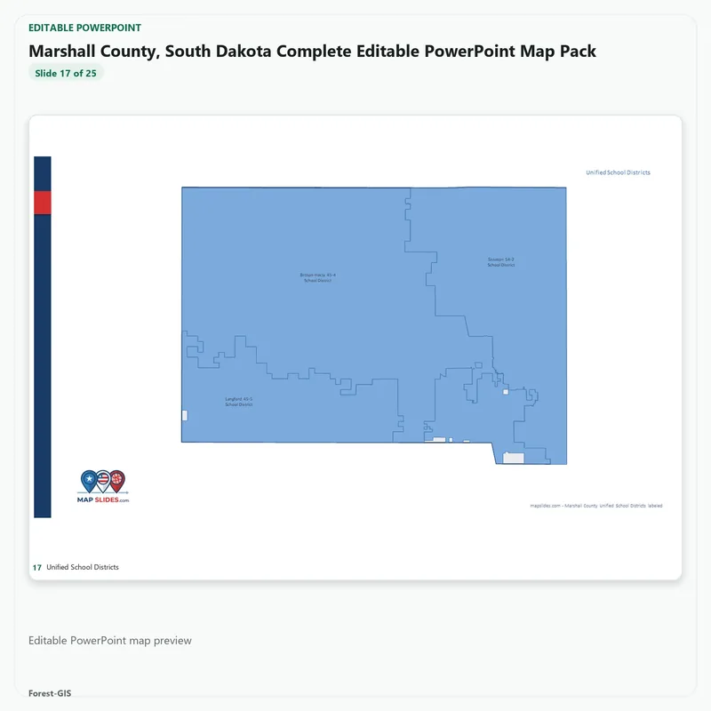 Marshall County, South Dakota Editable Map Pack - Image 5