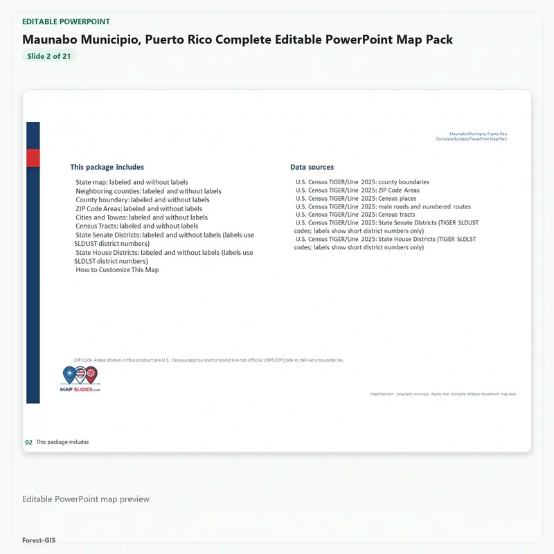 Maunabo Municipio, Puerto Rico Editable Map Pack - Image 3