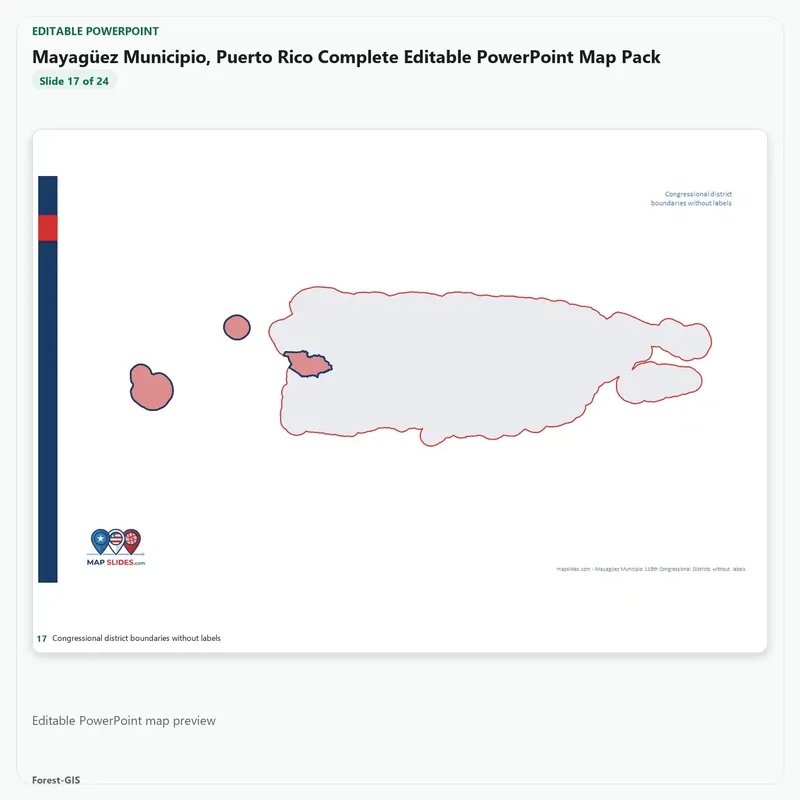 Mayagüez Municipio, Puerto Rico Editable Map Pack - Image 5