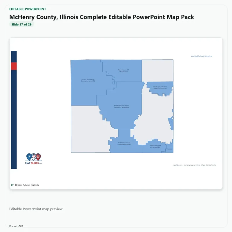 McHenry County, Illinois Editable Map Pack - Image 5