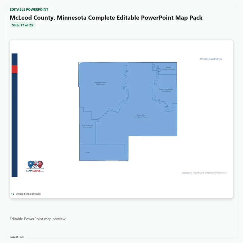 McLeod County, Minnesota Editable Map Pack - Image 5