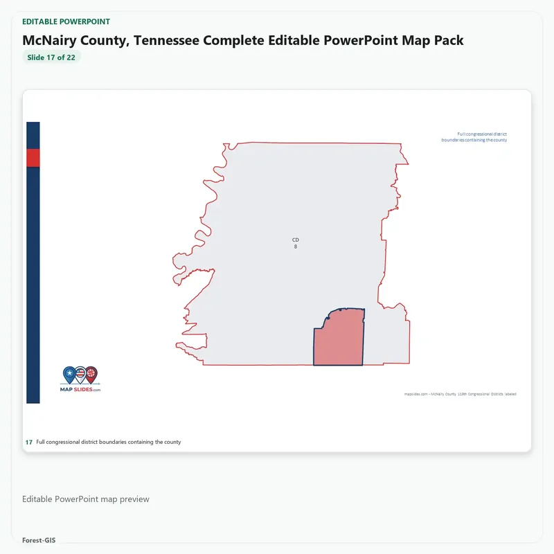 McNairy County, Tennessee Editable Map Pack - Image 5