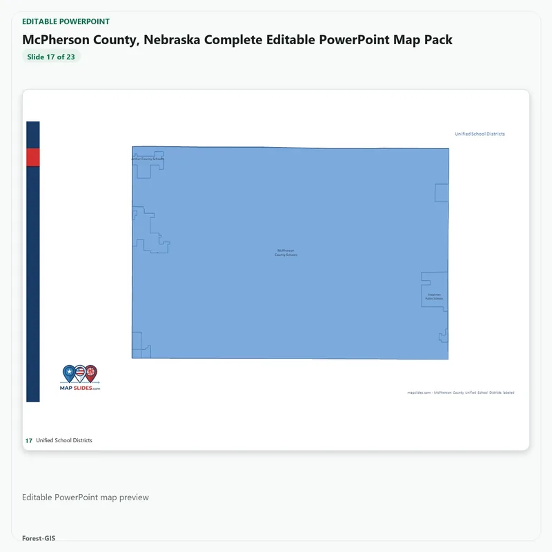McPherson County, Nebraska Editable Map Pack - Image 5