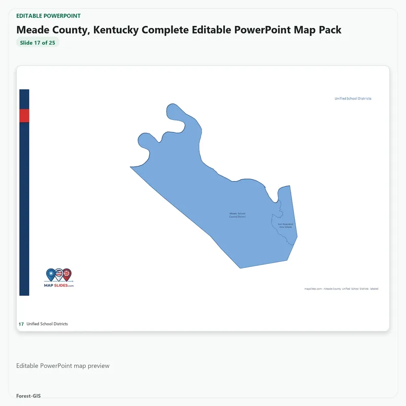 Meade County, Kentucky Editable Map Pack - Image 5