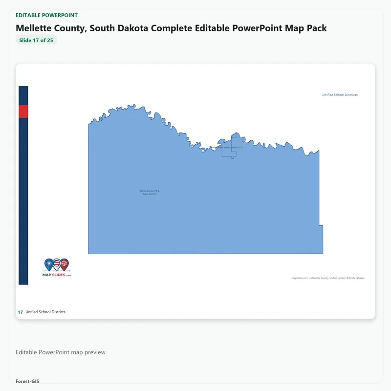 Mellette County, South Dakota Editable Map Pack - Image 5