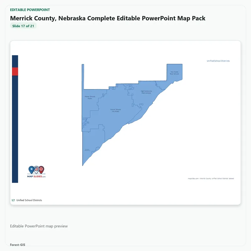 Merrick County, Nebraska Editable Map Pack - Image 5