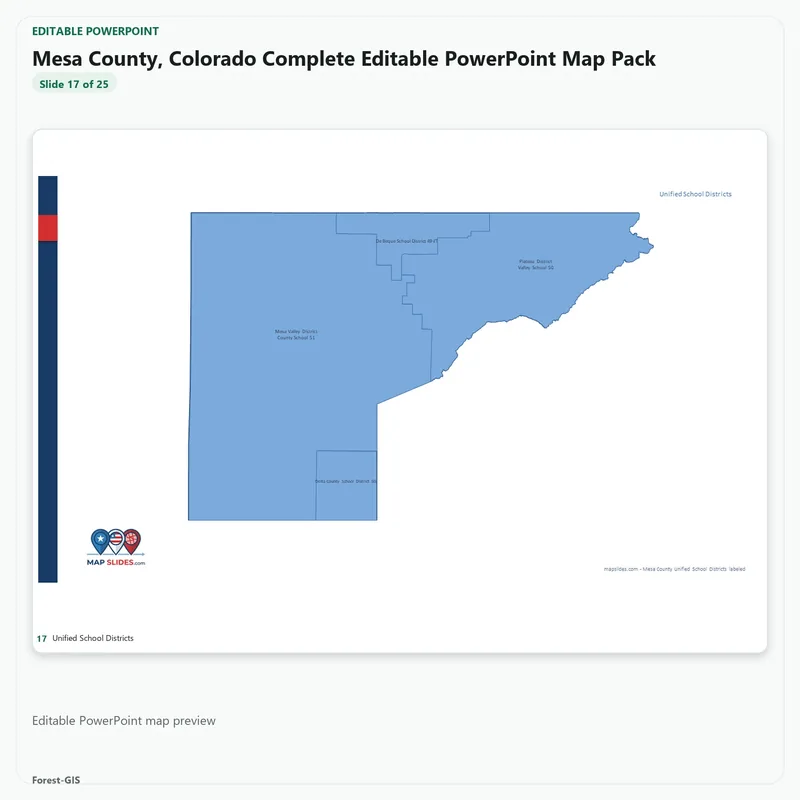 Mesa County, Colorado Editable Map Pack - Image 5