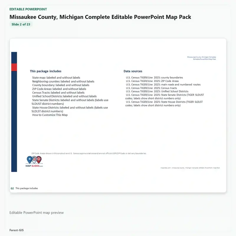 Missaukee County, Michigan Editable Map Pack - Image 3