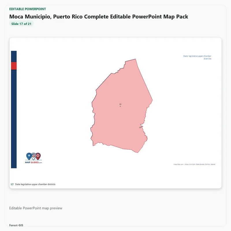 Moca Municipio, Puerto Rico Editable Map Pack - Image 5