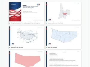 Montgomery County, New York Editable Map Pack