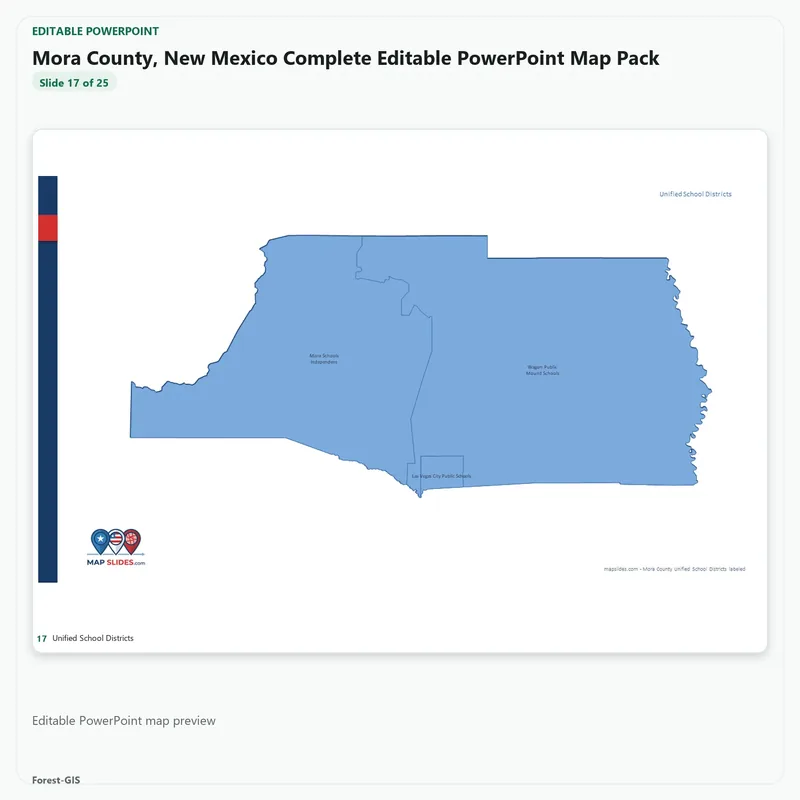 Mora County, New Mexico Editable Map Pack - Image 5