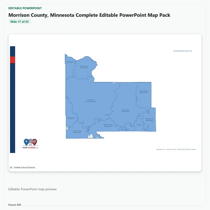 Morrison County, Minnesota Editable Map Pack - Image 5