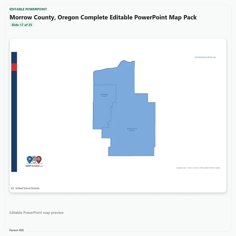 Morrow County, Oregon Editable Map Pack - Image 5