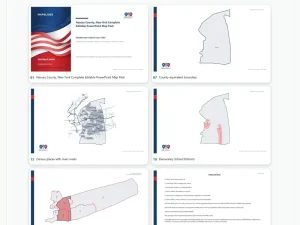Nassau County, New York Editable Map Pack