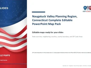 Naugatuck Valley Planning Region, Connecticut Editable Map Pack
