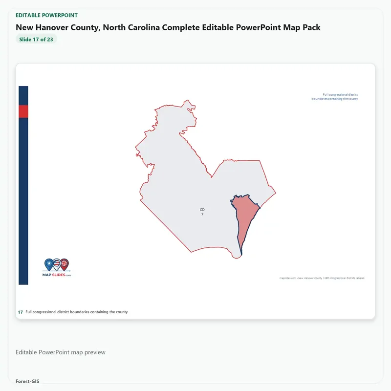 New Hanover County, North Carolina Editable Map Pack - Image 5