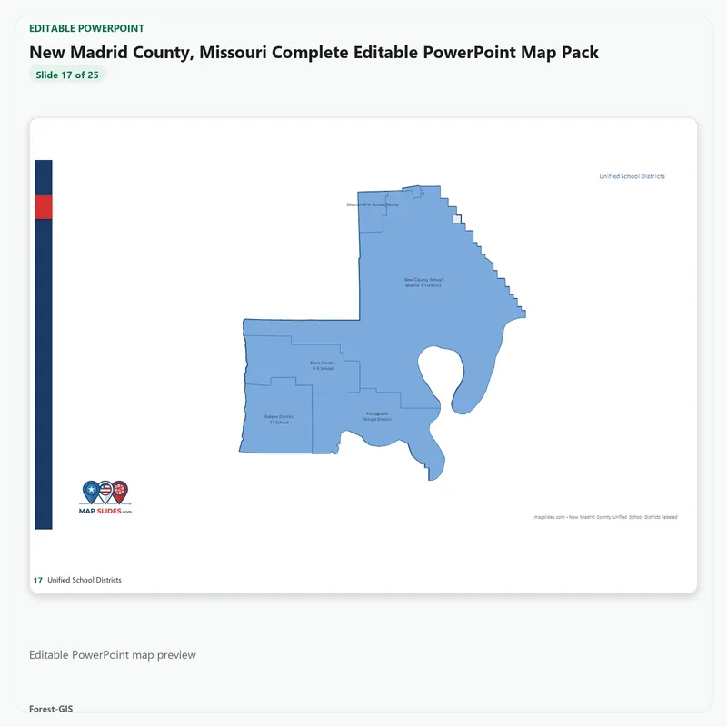 New Madrid County, Missouri Editable Map Pack - Image 5