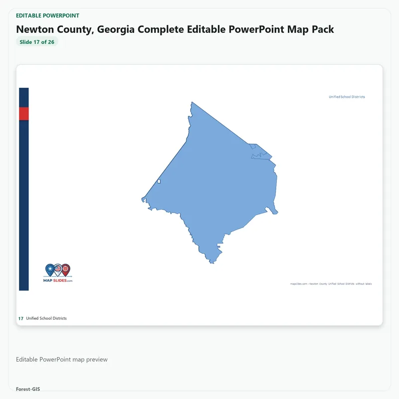 Newton County, Georgia Editable Map Pack - Image 5