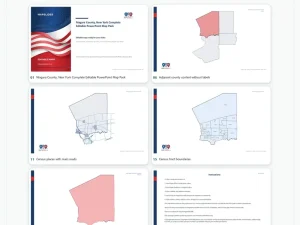 Niagara County, New York Editable Map Pack