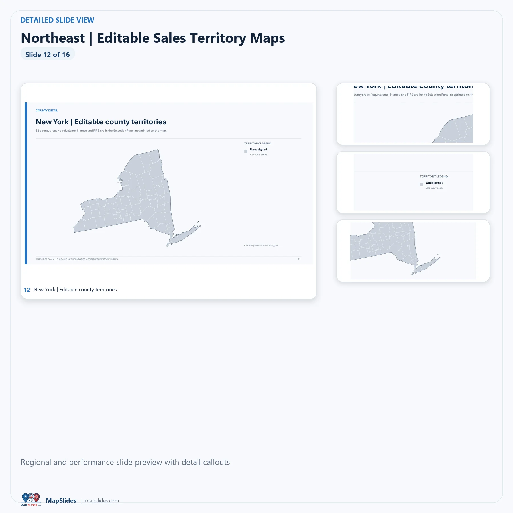 Northeast Editable Sales Territory Maps – PowerPoint - Image 5