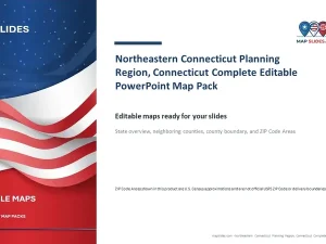 Northeastern Connecticut Planning Region, Connecticut Editable Map Pack