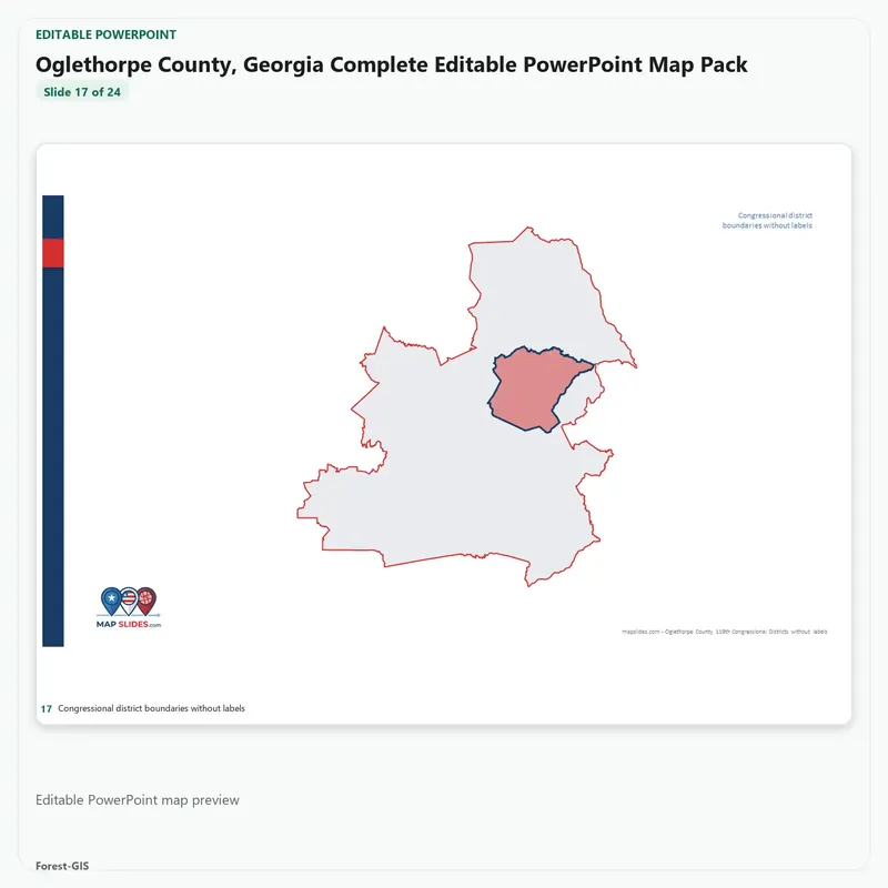 Oglethorpe County, Georgia Editable Map Pack - Image 5