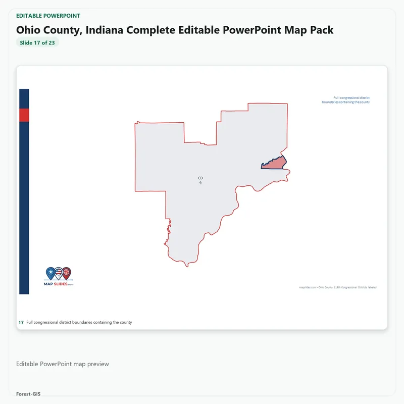 Ohio County, Indiana Editable Map Pack - Image 5