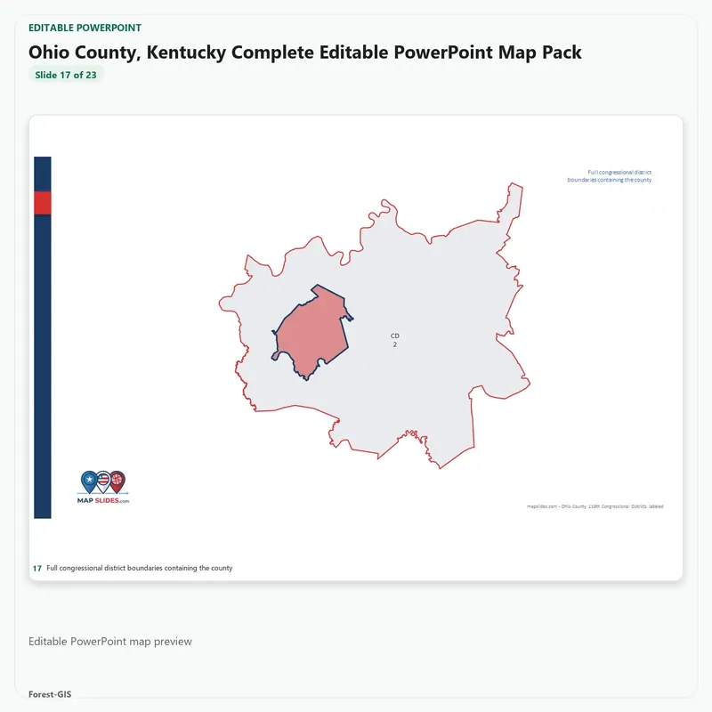 Ohio County, Kentucky Editable Map Pack - Image 5