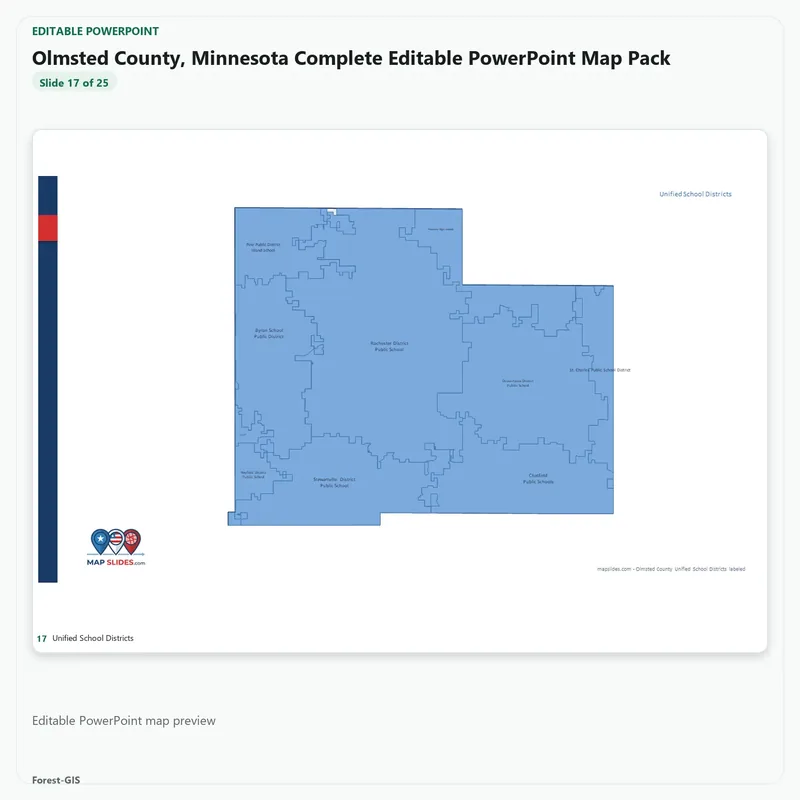 Olmsted County, Minnesota Editable Map Pack - Image 5
