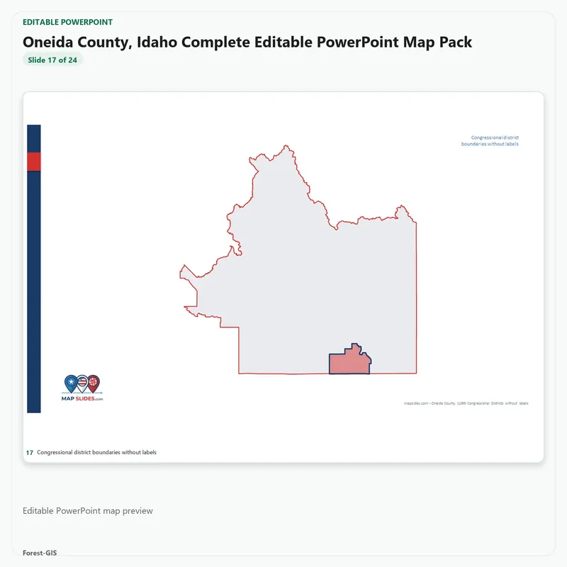 Oneida County, Idaho Editable Map Pack - Image 5