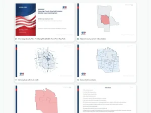 Onondaga County, New York Editable Map Pack