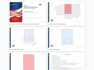 Orleans County, New York Editable Map Pack
