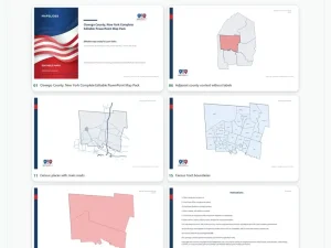 Oswego County, New York Editable Map Pack