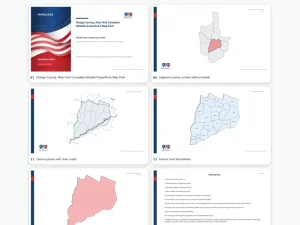 Otsego County, New York Editable Map Pack