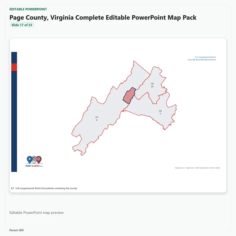Page County, Virginia Editable Map Pack - Image 5