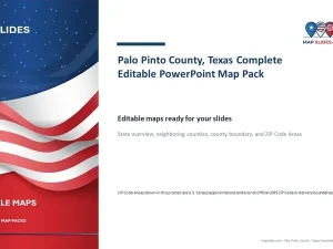 Palo Pinto County, Texas Editable Map Pack