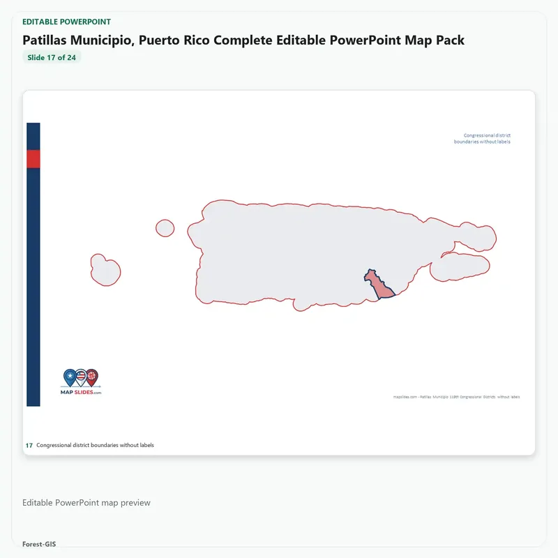 Patillas Municipio, Puerto Rico Editable Map Pack - Image 5