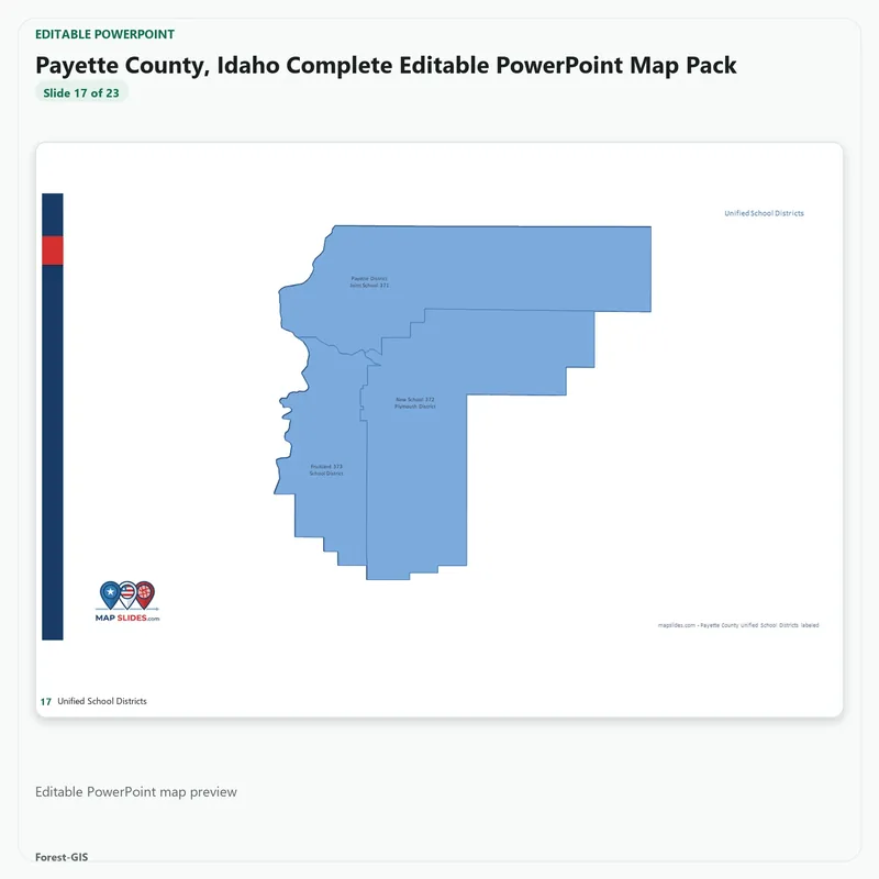 Payette County, Idaho Editable Map Pack - Image 5